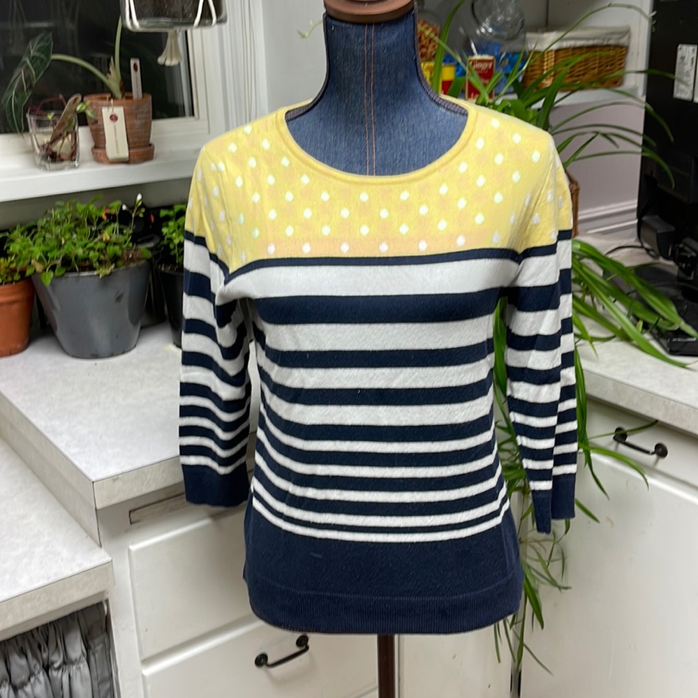 Christopher & Banks Women’s Lightweight Sweater 3/4 Sleeve Size S
